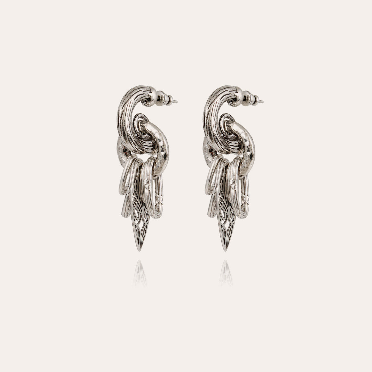 gas-bijoux-boucles-d-oreilles-lizza-argent-es-anneaux-multiples-et-pampille-fili image 1