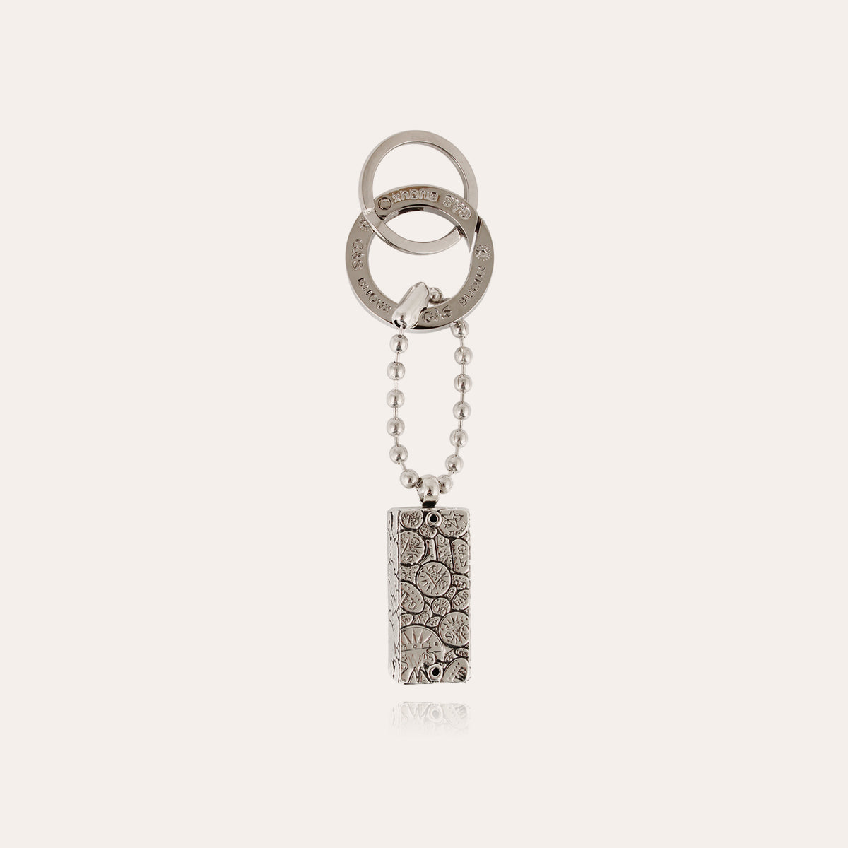 gas-bijoux-porte-cl-s-cage-bozart-argent-pendentif-rectangulaire image 1