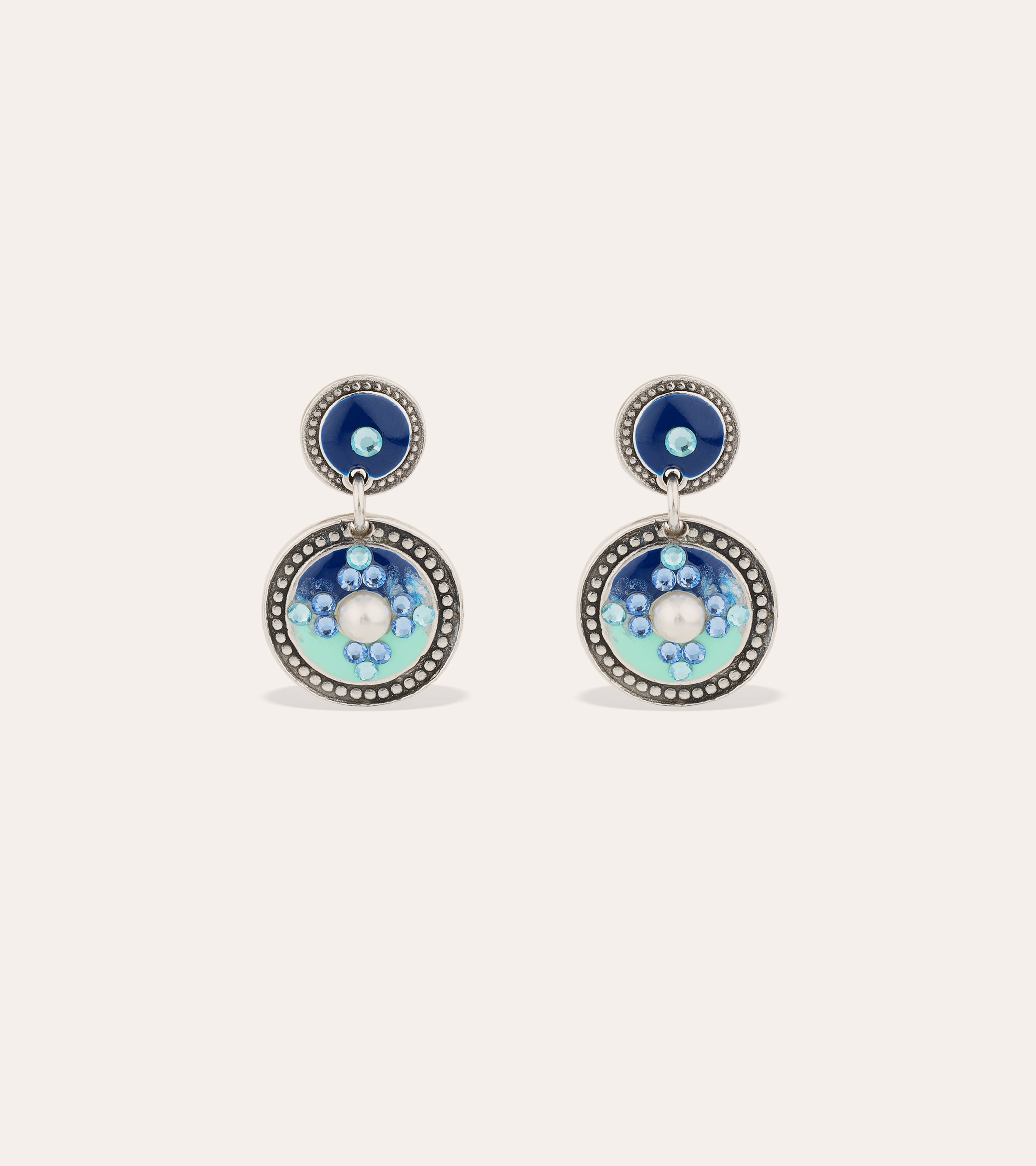 gas-bijoux-boucles-d-oreilles-sequin-argent-es-mail-et-strass image 1