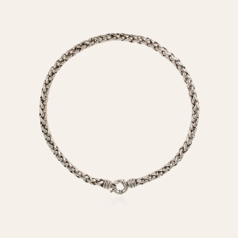 gas-bijoux-collier-alex-argent-large-cha-ne-ronde-maillons image 1