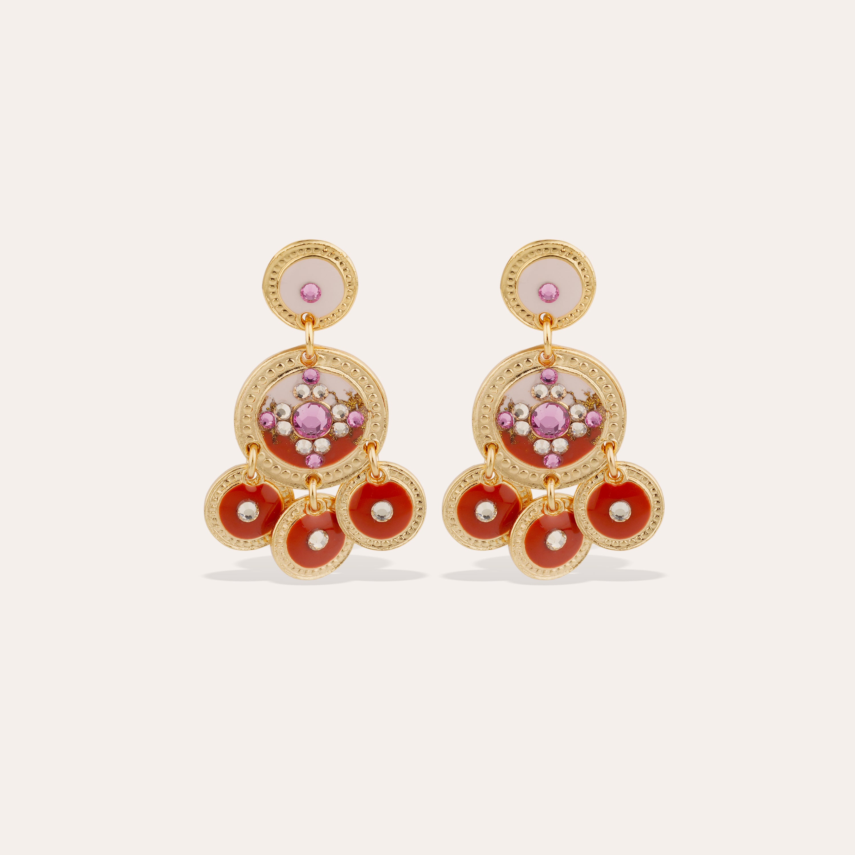 gas-bijoux-sequin-boucles-d-oreilles-pendantes-dor-es-deux-rangs-mail-et-strass- image 1