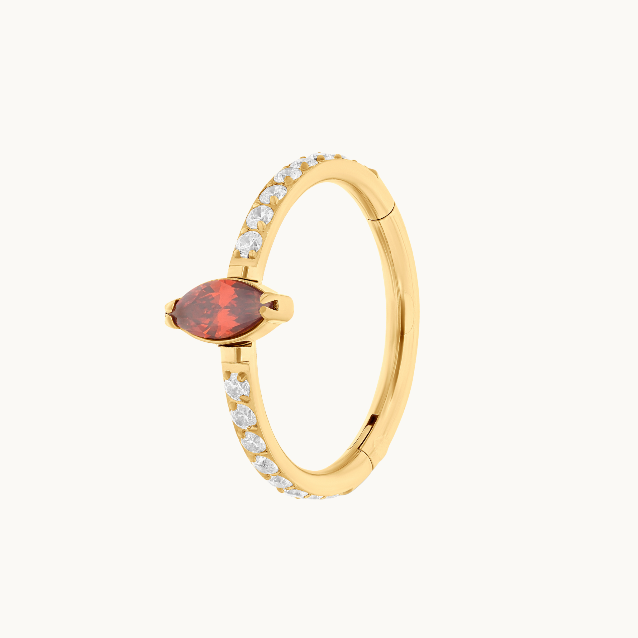 obsidian-piercing-subra-mermaid-clicker-titane-pvd-gold-zircon-marquise-pour-con image 3