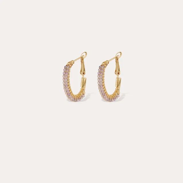 gas-bijoux-boucles-d-oreilles-cr-oles-lyre-am-thyste image 1