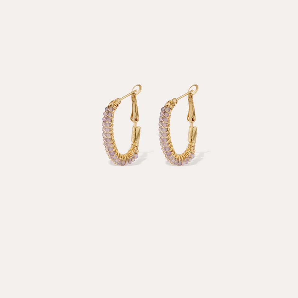 gas-bijoux-boucles-d-oreilles-cr-oles-lyre-am-thyste image 1