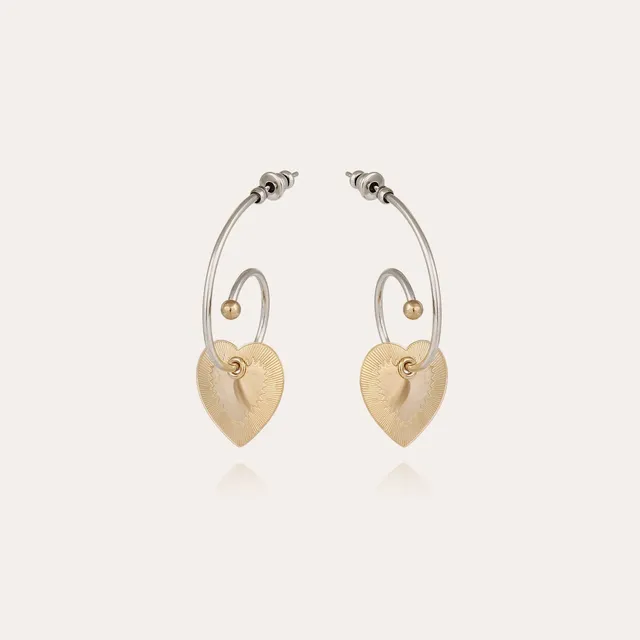 gas-bijoux-boucles-d-oreilles-c-line-love-mini-bicolore image 1