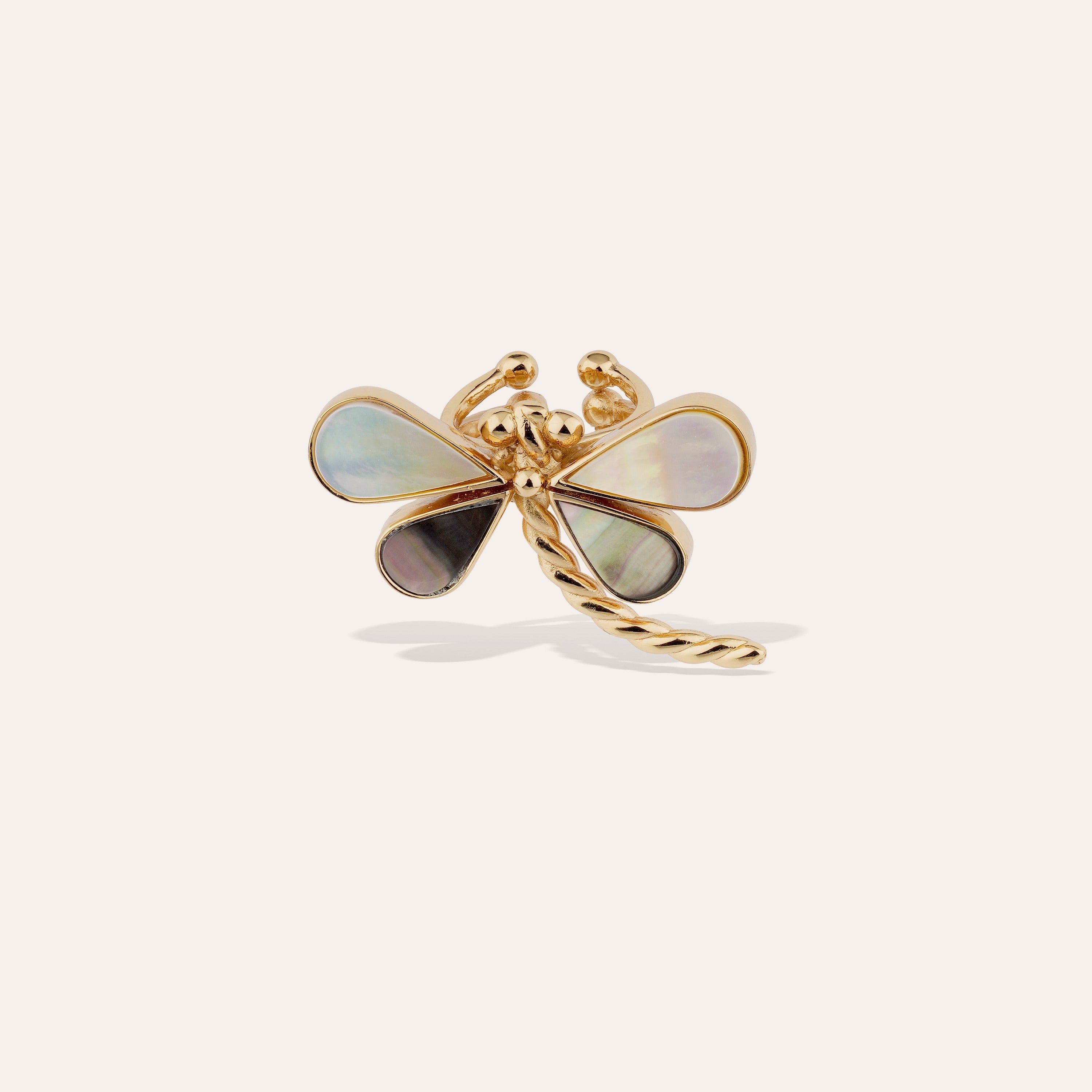 gas-bijoux-libelula-nacre-bague-libellule-dor-e-ailes-nacre image 1