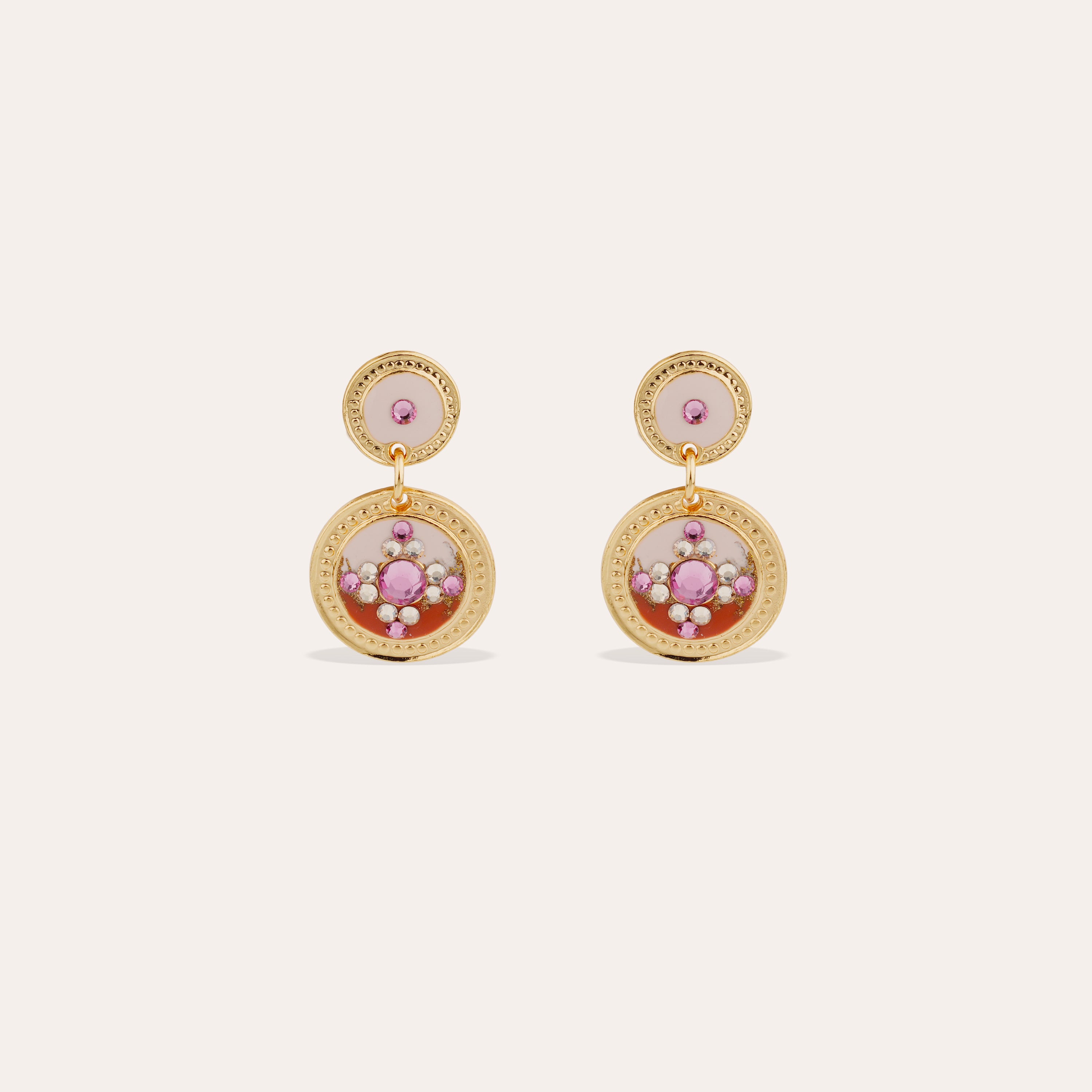gas-bijoux-sequin-boucles-d-oreilles-pendantes-dor-es-l-or-fin-deux-m-daillons image 1