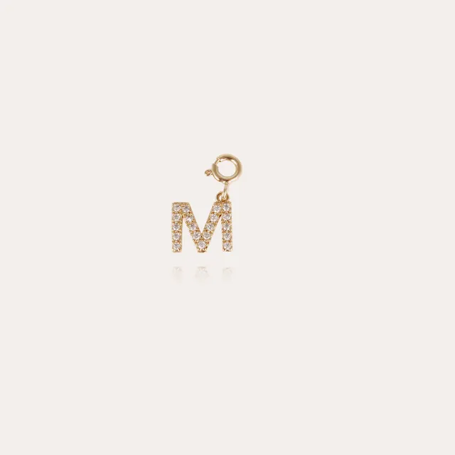gas-bijoux-charms-pendentif-lettre-m-strass-dor-l-or-fin image 1
