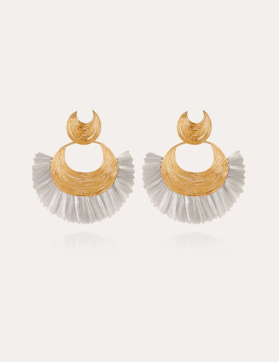 gas-bijoux-boucles-d-oreilles-luna-wave-raphia-dor-es-l-or-fin-faites-main image 1