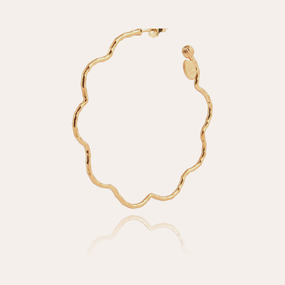 gas-bijoux-florette-boucles-d-oreilles-cr-oles-dor-es-stri-es image 2