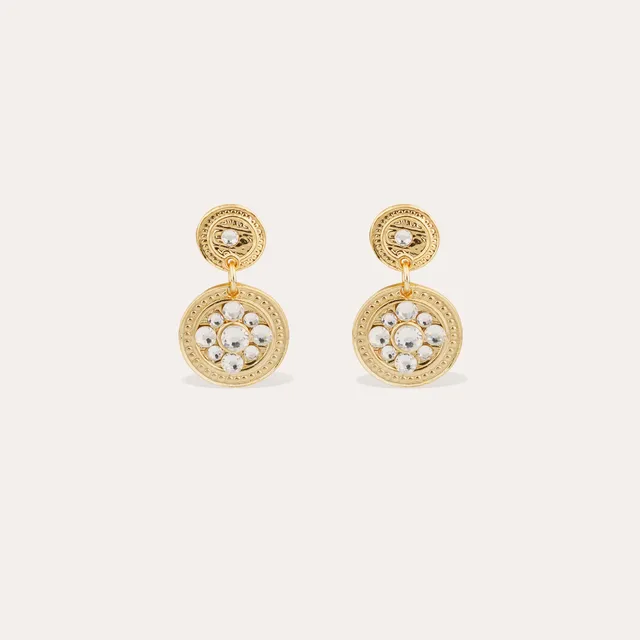 gas-bijoux-boucles-d-oreilles-sequin-pendantes-m-daillons-dor-s-l-or-fin-et-stra image 1