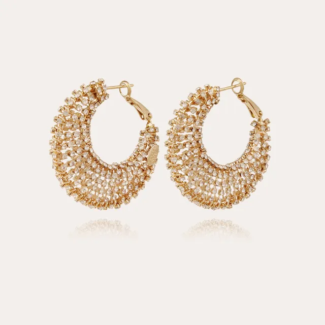 gas-bijoux-boucles-d-oreilles-izzia-strass-grand-mod-le-cr-oles-dor-es-l-or-fin image 1