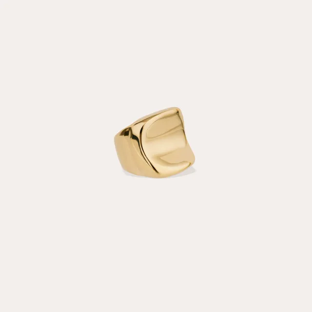 gas-bijoux-bague-square-chevali-re-dor-e-vague-sculpturale image 1