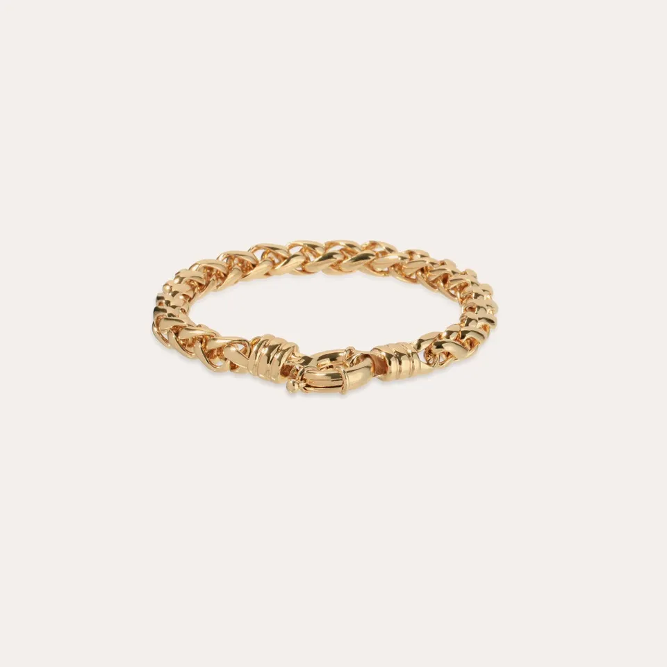 gas-bijoux-bracelet-alex-dor-l-or-fin-large-cha-ne-ronde-maillons image 1