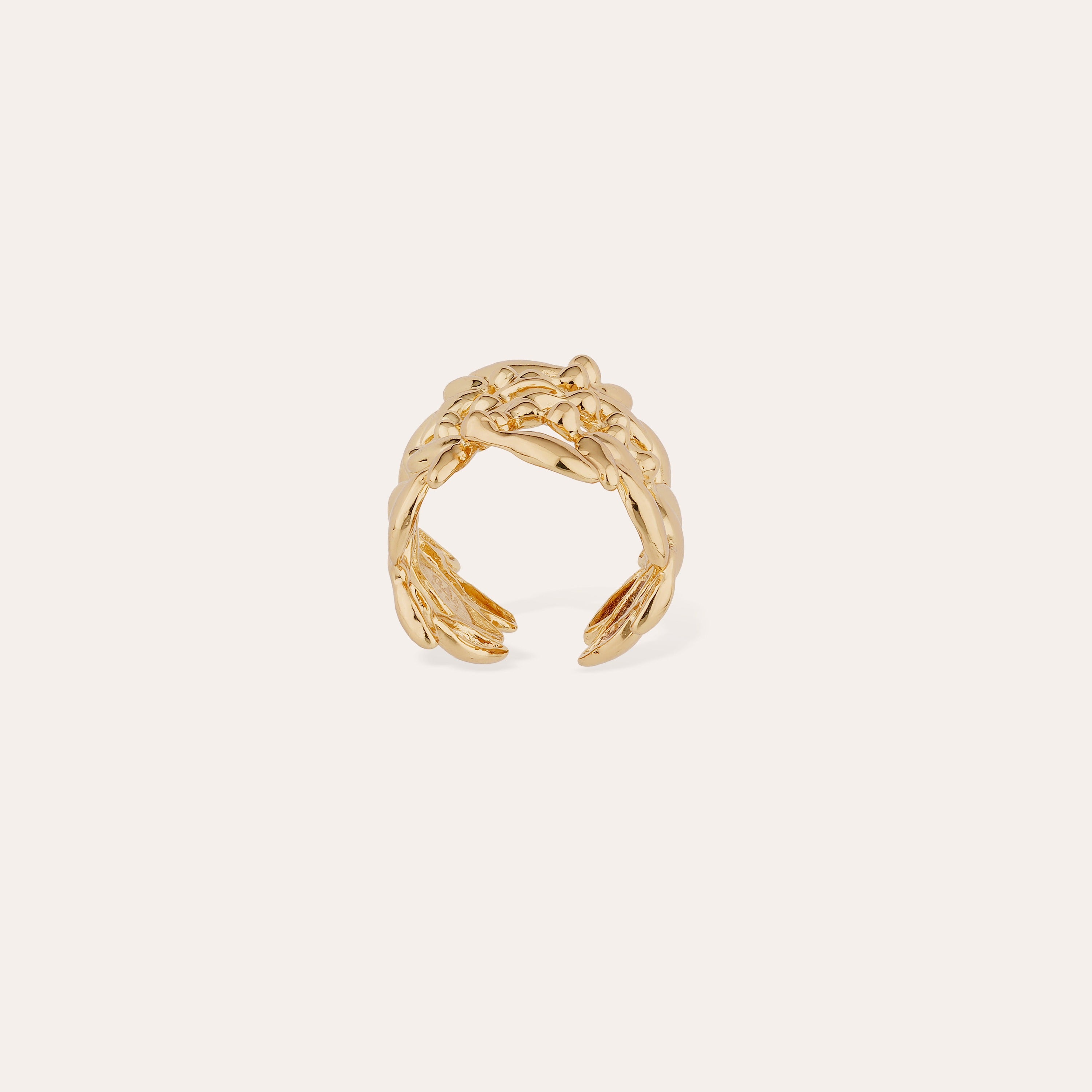 gas-bijoux-bague-olea-manchette-dor-e-l-or-fin-inspir-e-de-la-feuille-d-olivier image 4