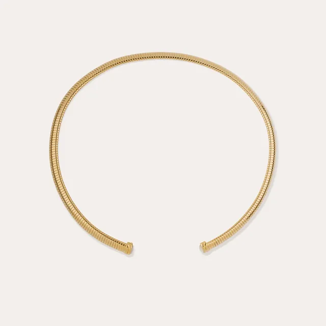 gas-bijoux-collier-antigone-torque-dor-l-or-fin-maille-tubogas-et-nacre-blanche image 1