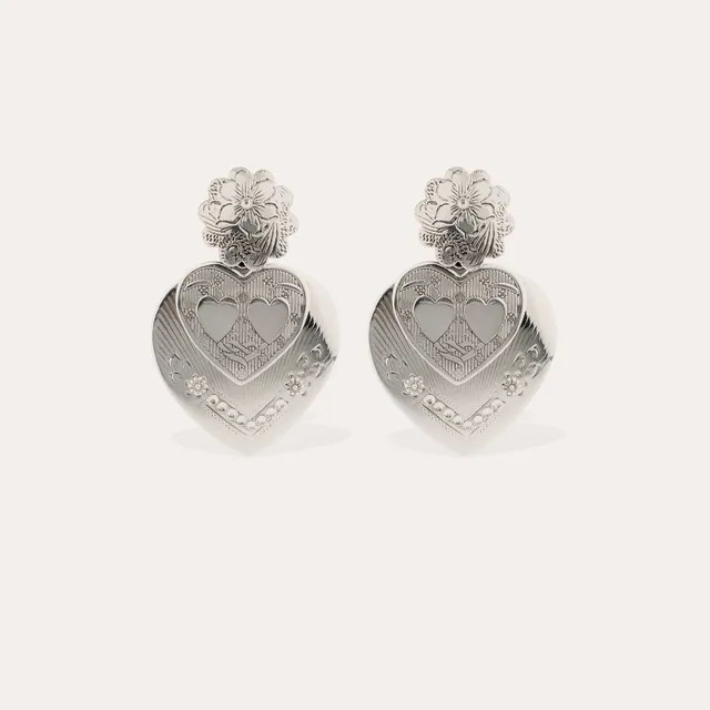 gas-bijoux-boucles-d-oreilles-pendantes-i-love-you-argent-es-c-urs-suspendus-gra image 1