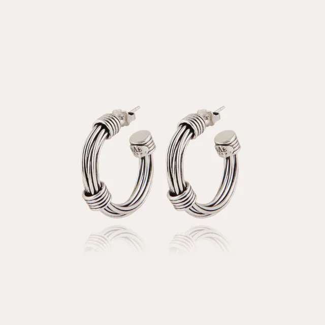gas-bijoux-boucles-d-oreilles-cr-oles-ariane-petit-mod-le-argent-es image 1