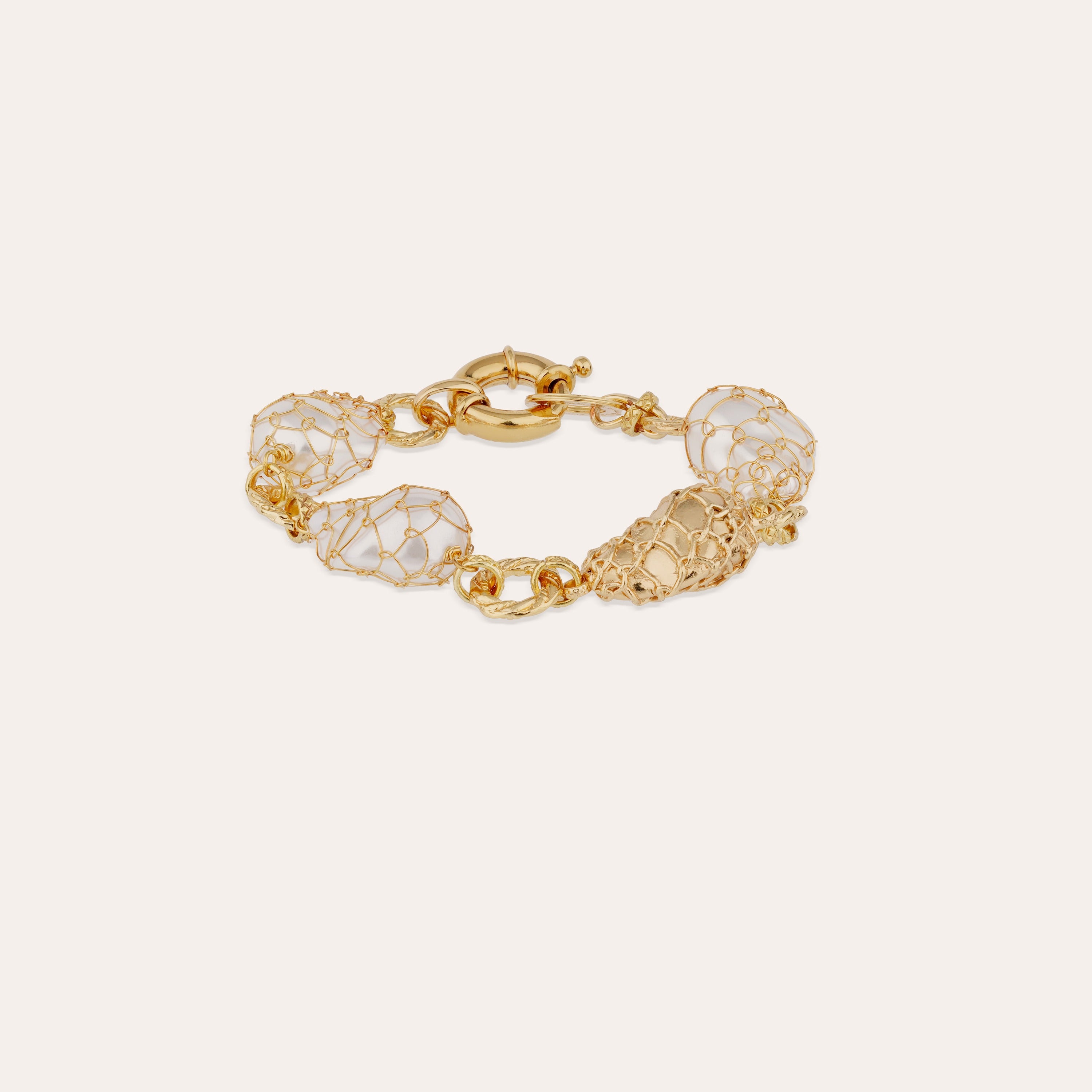 gas-bijoux-rainbow-biwa-dor-bracelet-perles-r-sine-nacr-e image 1
