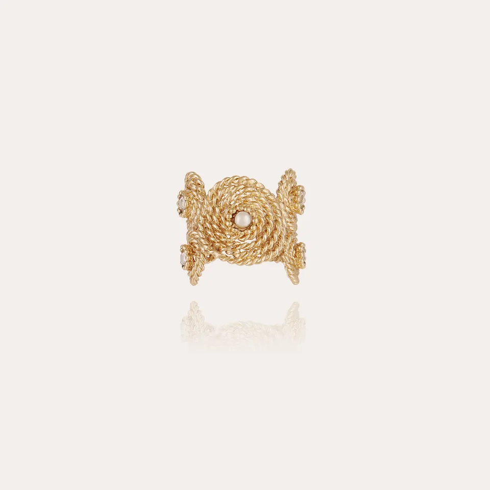 gas-bijoux-bague-mistral-manchette-dor-e-spirales-torsad-es image 1