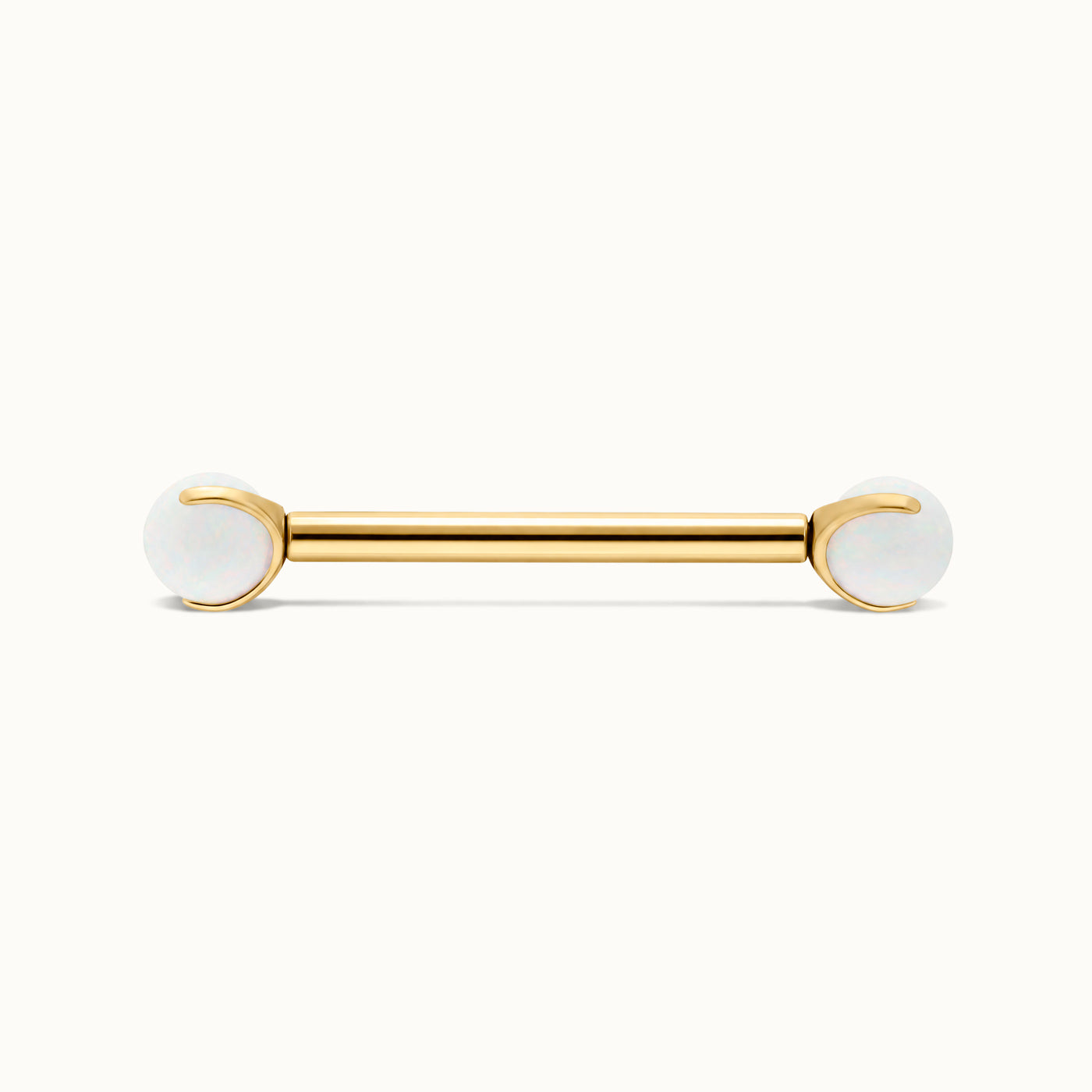 obsidian-piercing-barre-griff-e-opale-barre-droite-titane-deux-opales-4-mm-pour- image 1