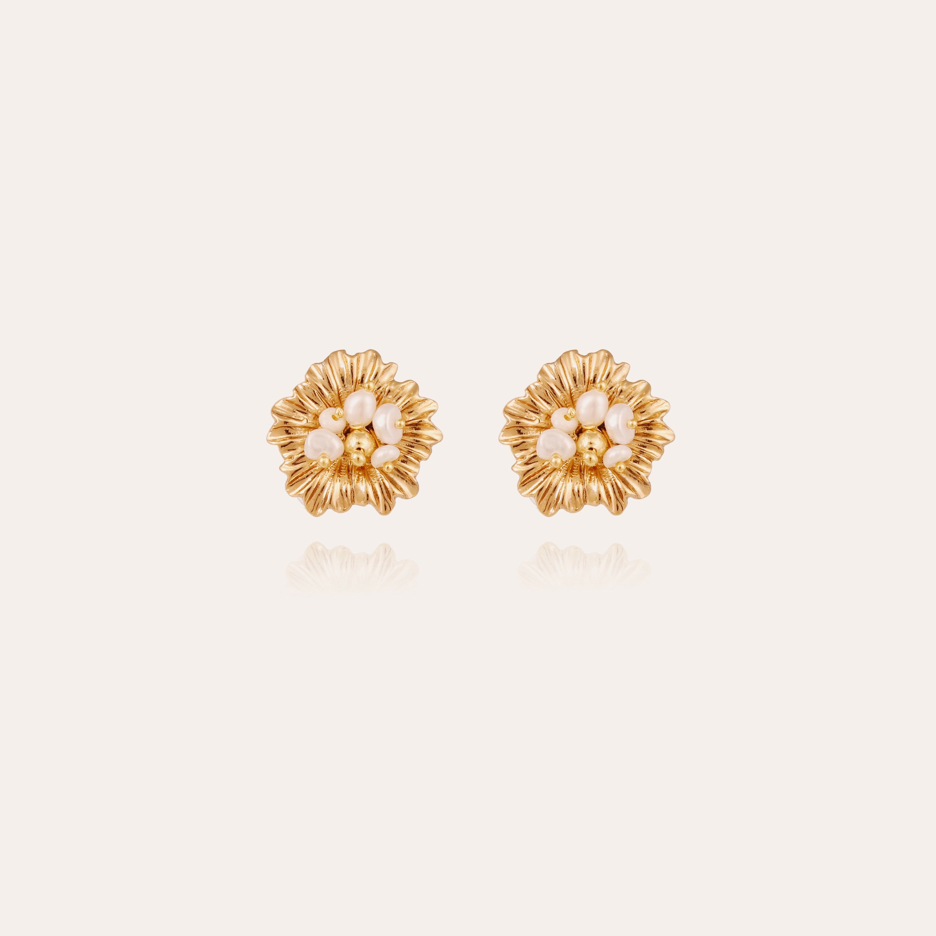 gas-bijoux-boucles-d-oreilles-puces-azal-e-fleur-perles-de-culture-dor-es image 1