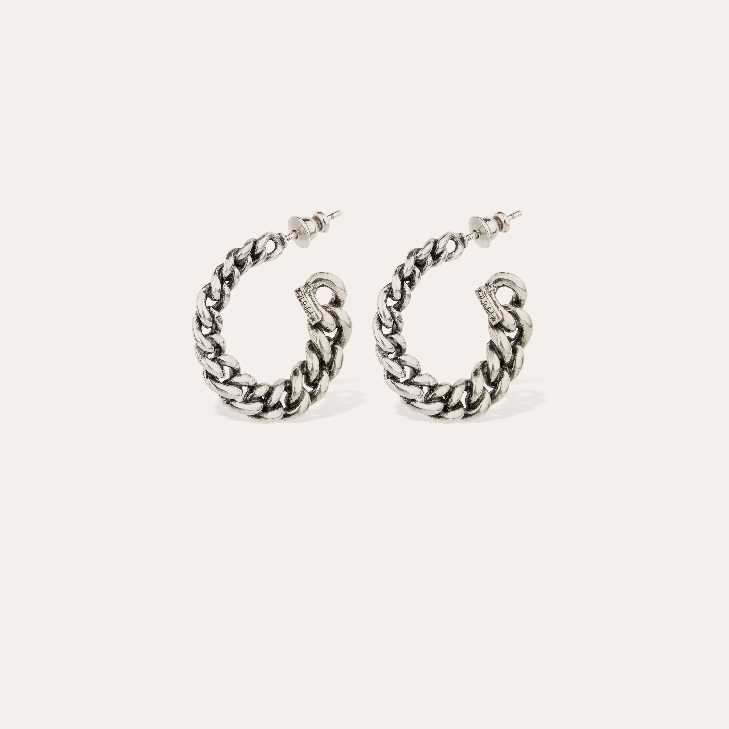 gas-bijoux-boucles-d-oreilles-cr-oles-bronxy-argent-es-maille-gourmette-revisit- image 1