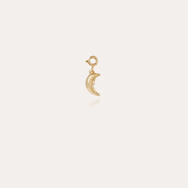 Gas Bijoux Charm pendentif Lune doré à l'or fin