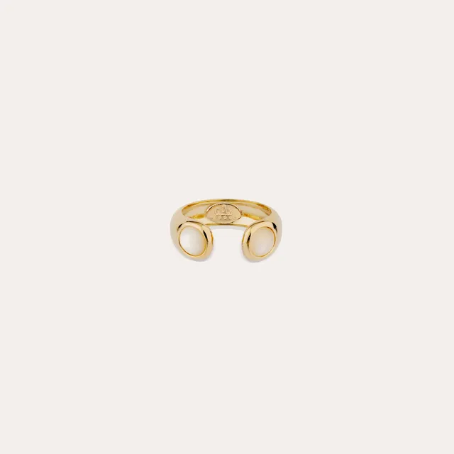 gas-bijoux-bague-saint-germain-jonc-ouvert-nacre-blanche image 1