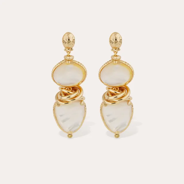 gas-bijoux-sirena-boucles-d-oreilles-dor-es-l-or-fin-nacre-blanche image 1