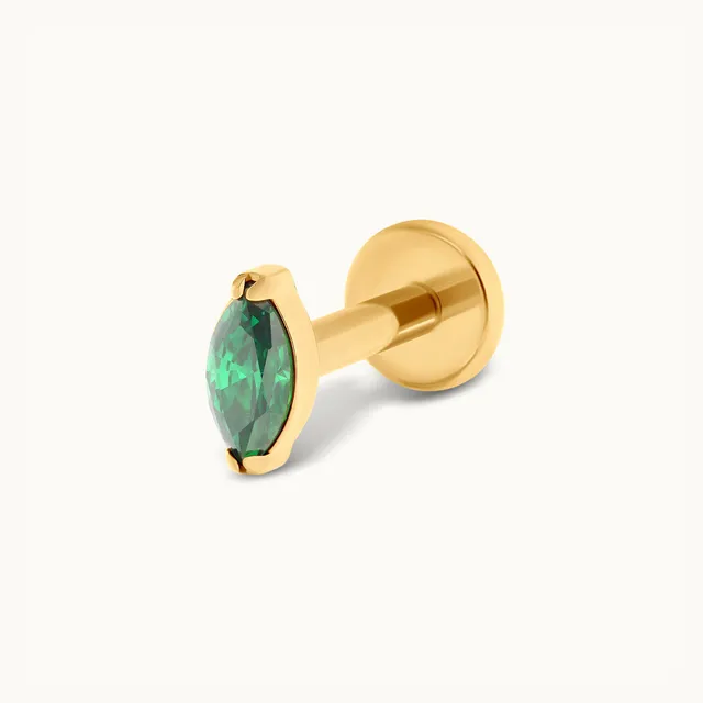 obsidian-piercing-iris-mermaid-labret-vissage-interne-titane-pvd-gold-zirconium- image 1