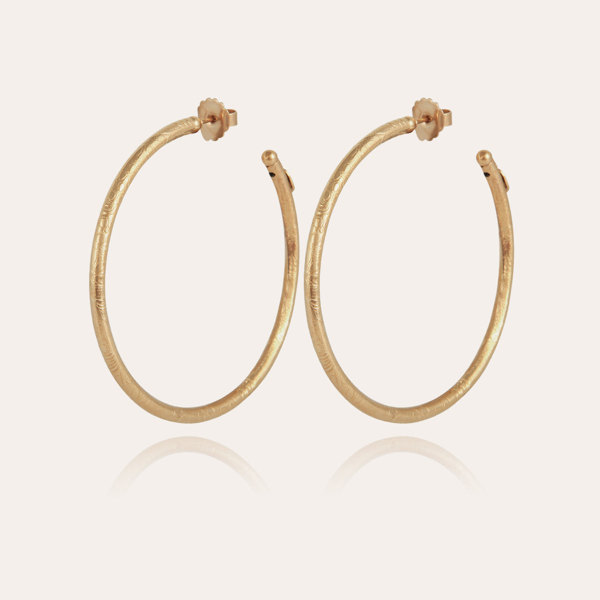 gas-bijoux-boucles-d-oreilles-cr-oles-maori-grand-mod-le-dor-es-l-or-fin-grav-es image 1