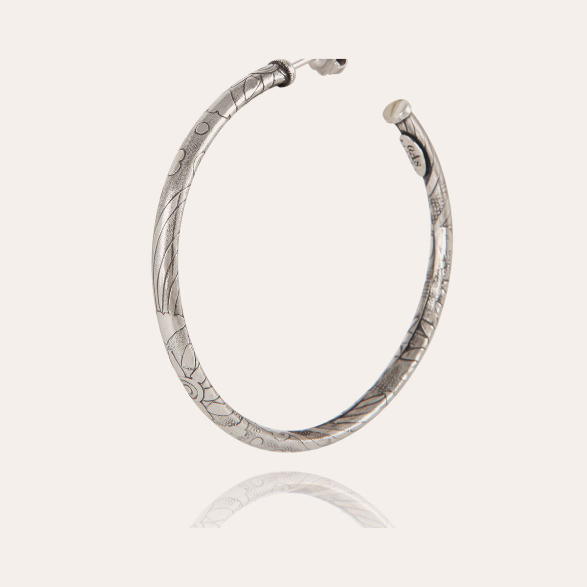 gas-bijoux-boucles-d-oreilles-cr-oles-maori-petit-mod-le-argent-es image 2