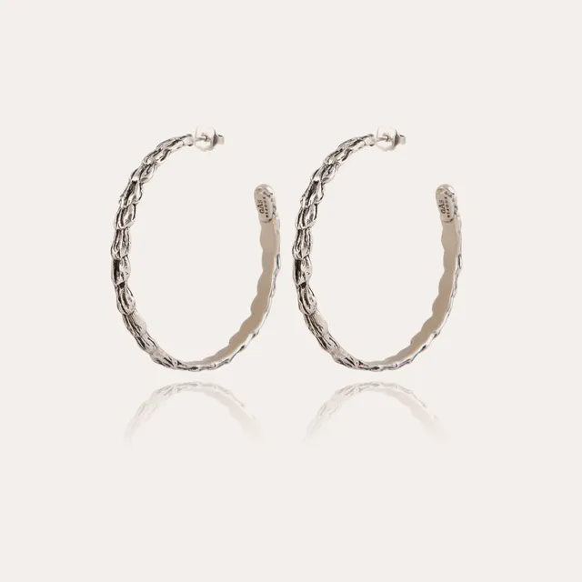 gas-bijoux-liane-boucles-d-oreilles-cr-oles-argent-es-grav-es image 1