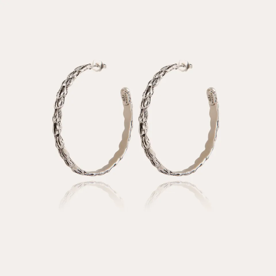 gas-bijoux-liane-boucles-d-oreilles-cr-oles-argent-es-grav-es image 1