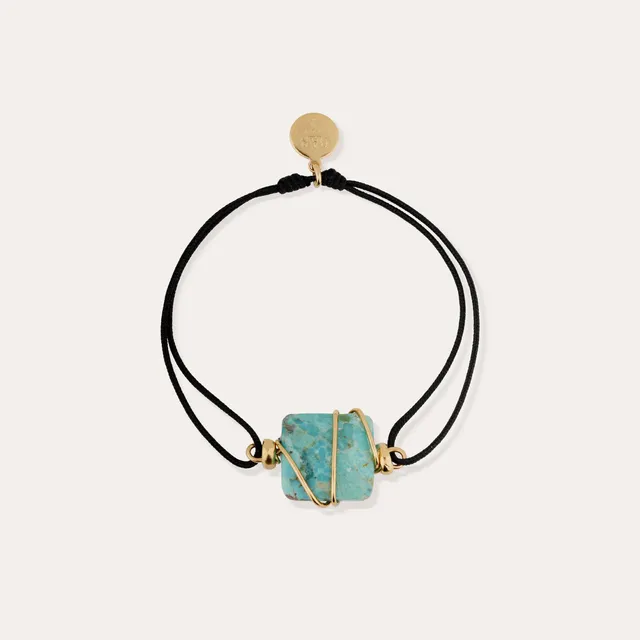 gas-bijoux-bracelet-square-mini-lien-dor-turquoise image 1