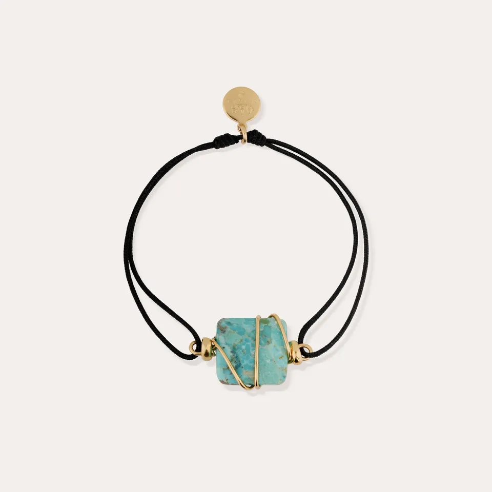 gas-bijoux-bracelet-square-mini-lien-dor-turquoise image 1