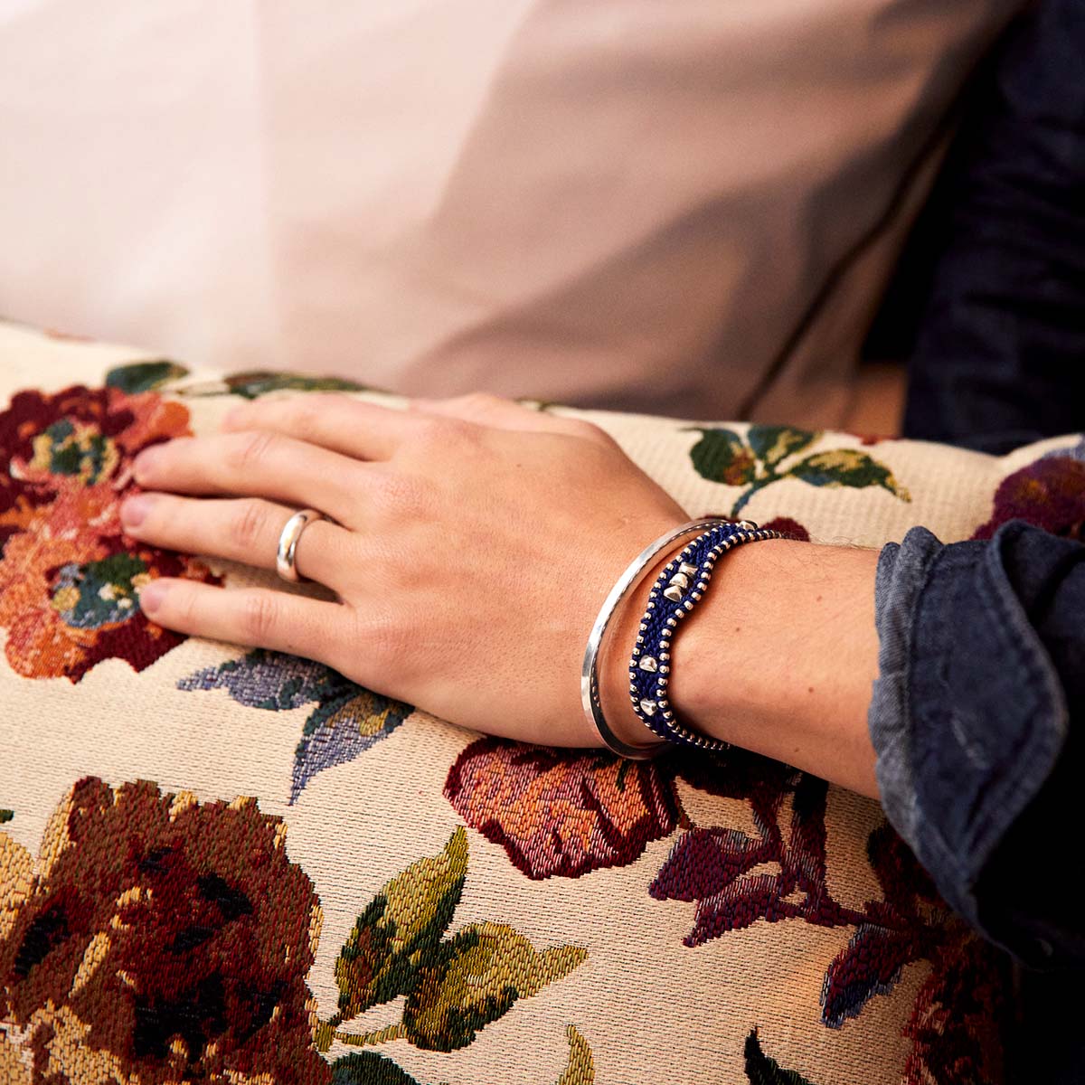 gas-bijoux-colin-large-bracelet-souple-tress-argent image 2