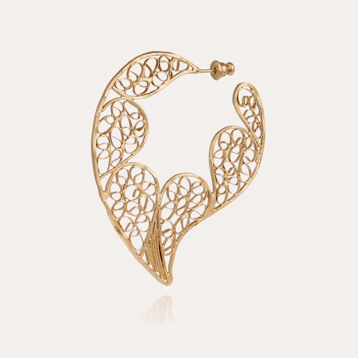 gas-bijoux-boucles-d-oreilles-paule-dor-es-l-or-fin-filigrane-martel-fait-main-i image 3