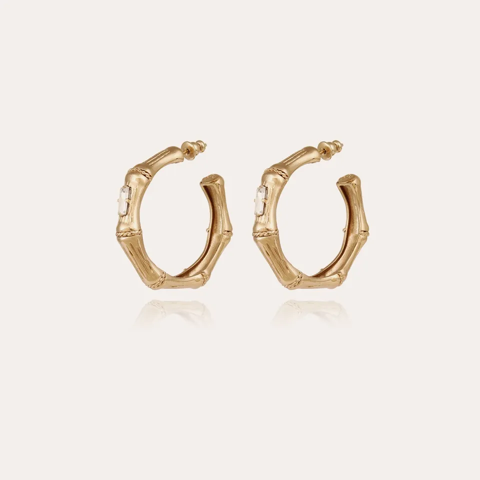 gas-bijoux-boucles-d-oreilles-cr-oles-bambou-strass-petit-mod-le image 1