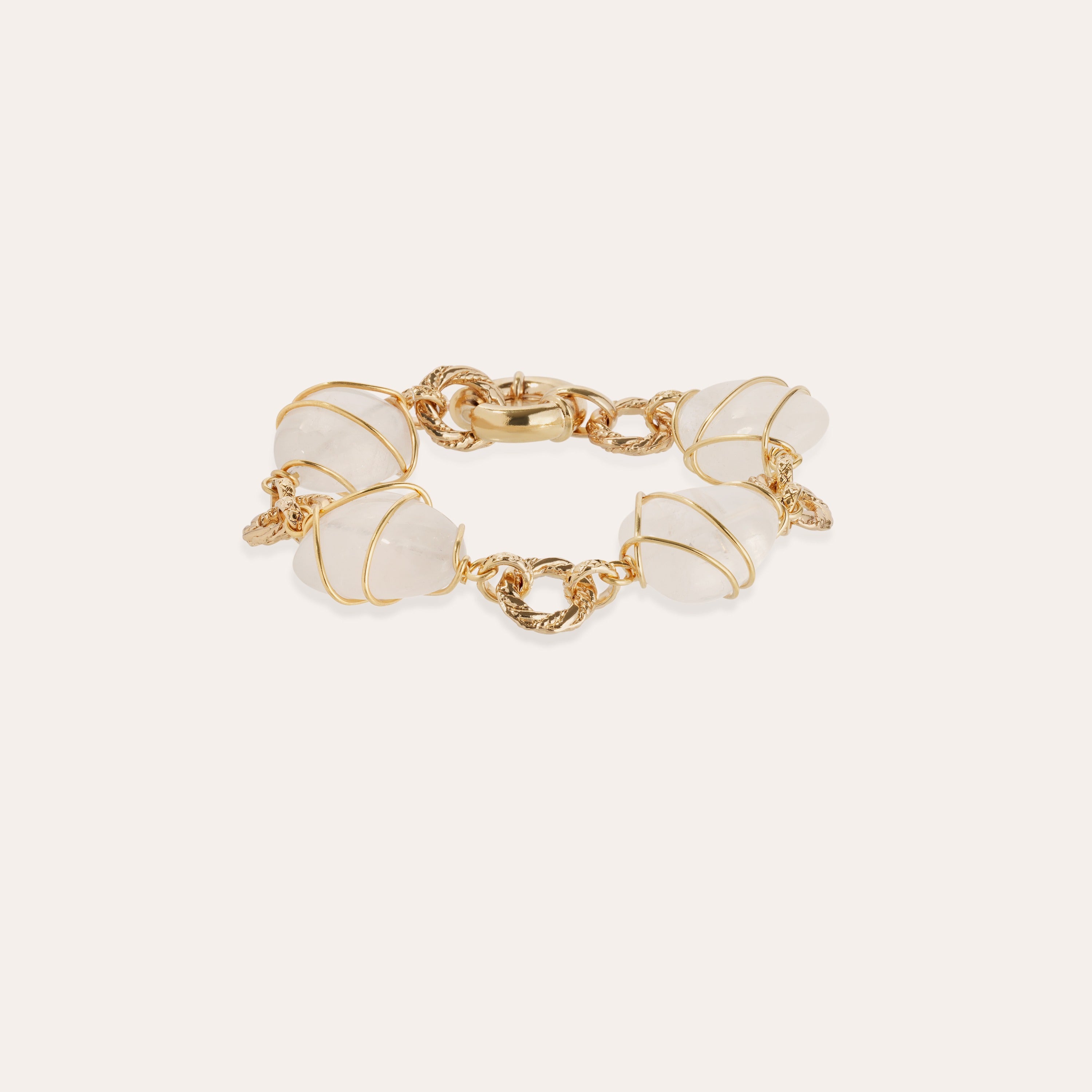 gas-bijoux-bracelet-rainbow-multi-dor-cristal-de-roche image 1