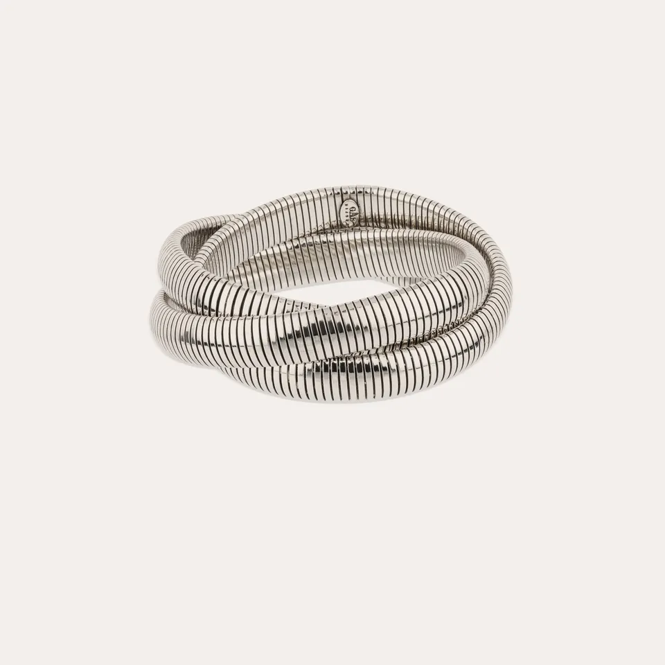gas-bijoux-bracelet-infinity-trois-rangs-argent-joncs-tubogas image 1