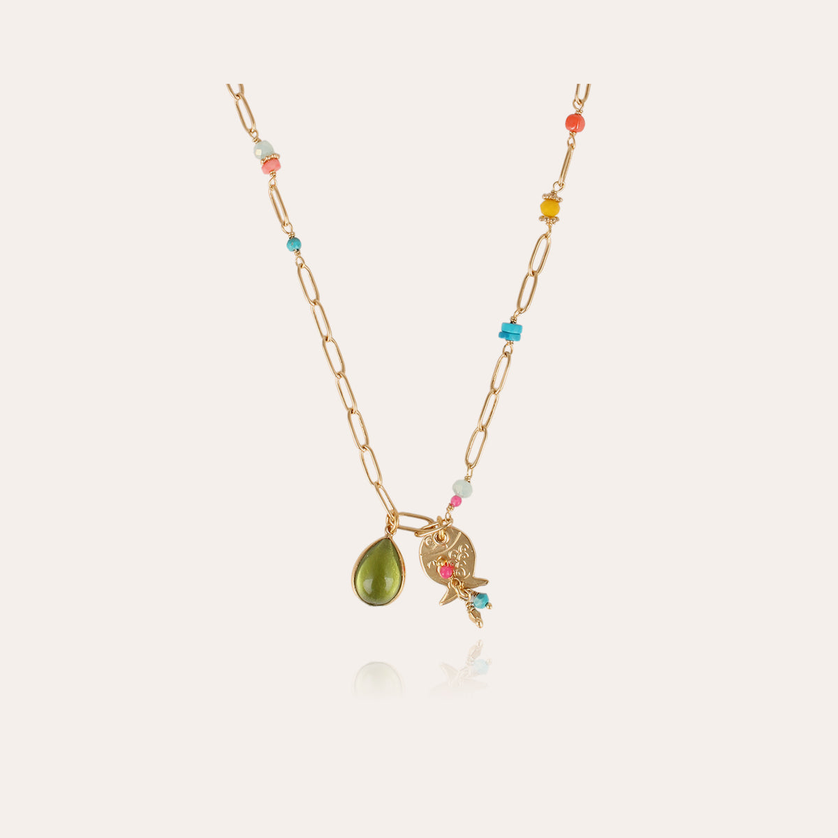 gas-bijoux-clarence-collier-enfant-cha-ne-dor-e-perles image 1