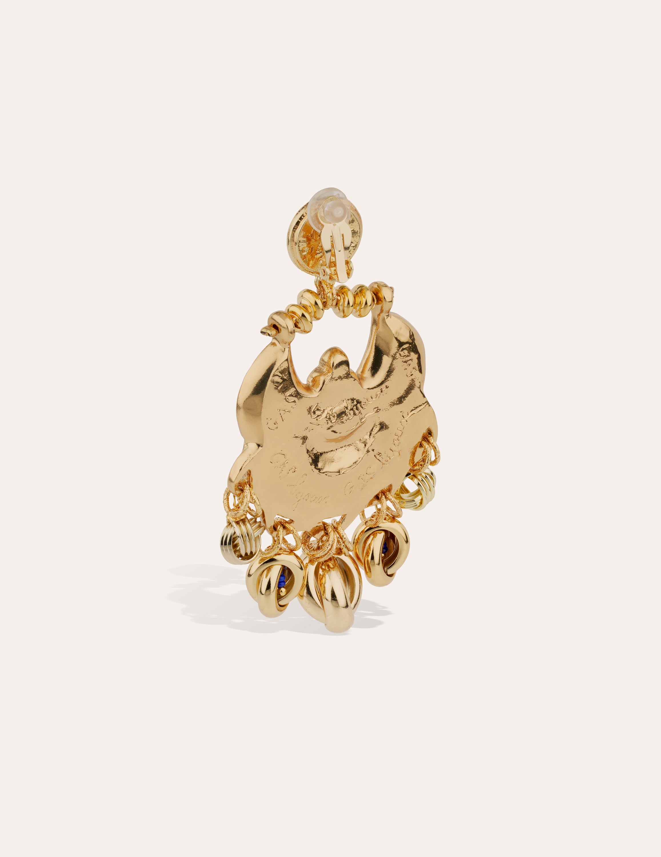 gas-bijoux-boucles-d-oreilles-havana-mail-dor-es-l-or-fin-pampilles-et-cabochon image 2