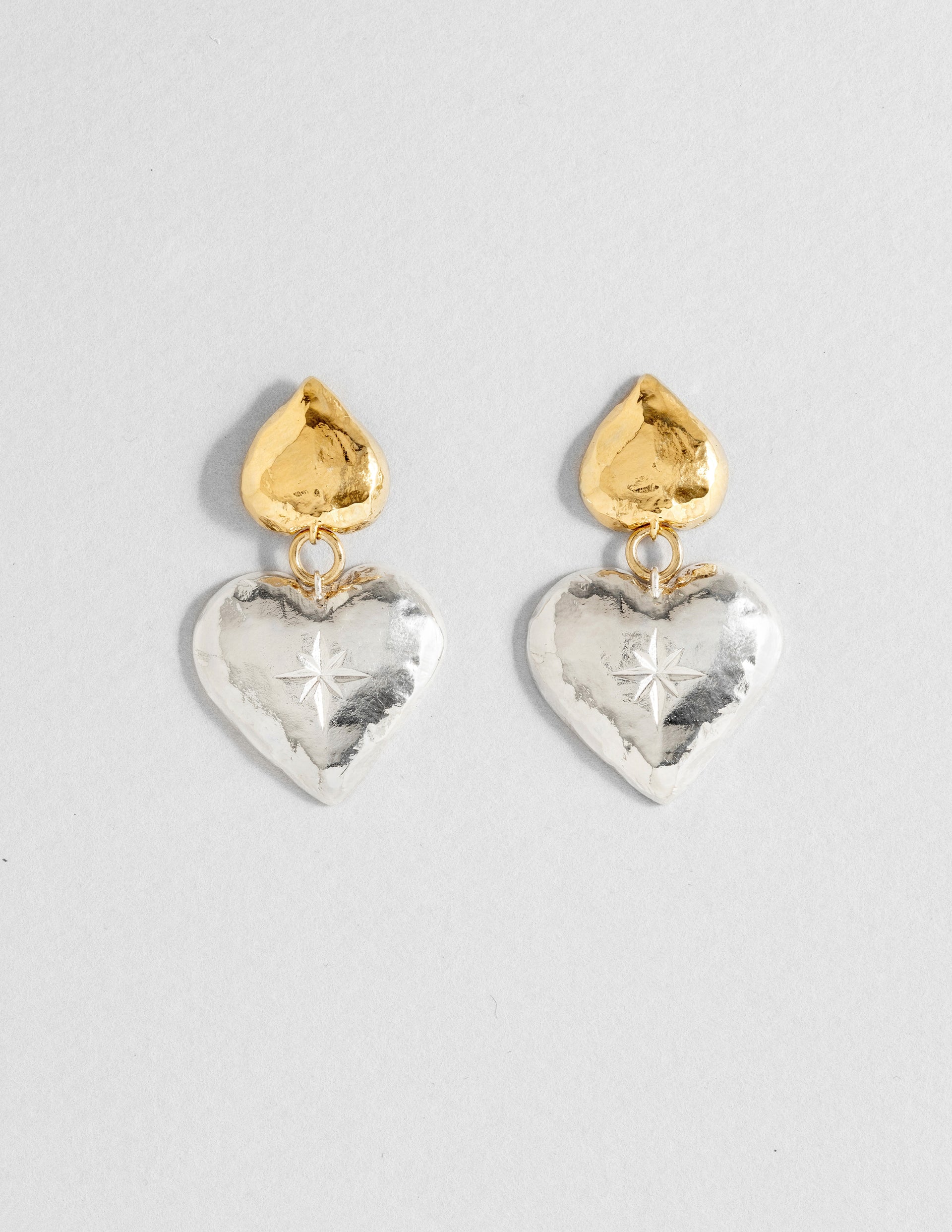 louise-damas-boucles-la-double-boucles-deux-c-urs-dor-et-argent image 1