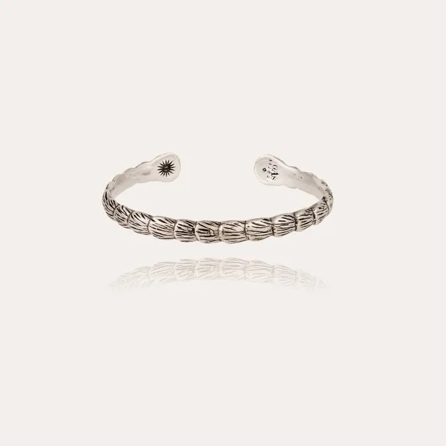 gas-bijoux-bracelet-liane-jonc-large-argent-grav-taille-ajustable image 1