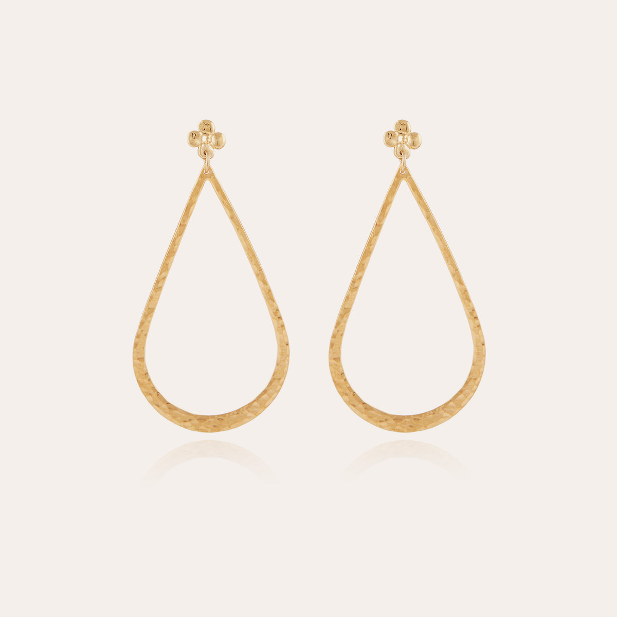 gas-bijoux-boucles-d-oreilles-bibi-dor-es-l-or-fin-goutte-martel-e-la-main image 1