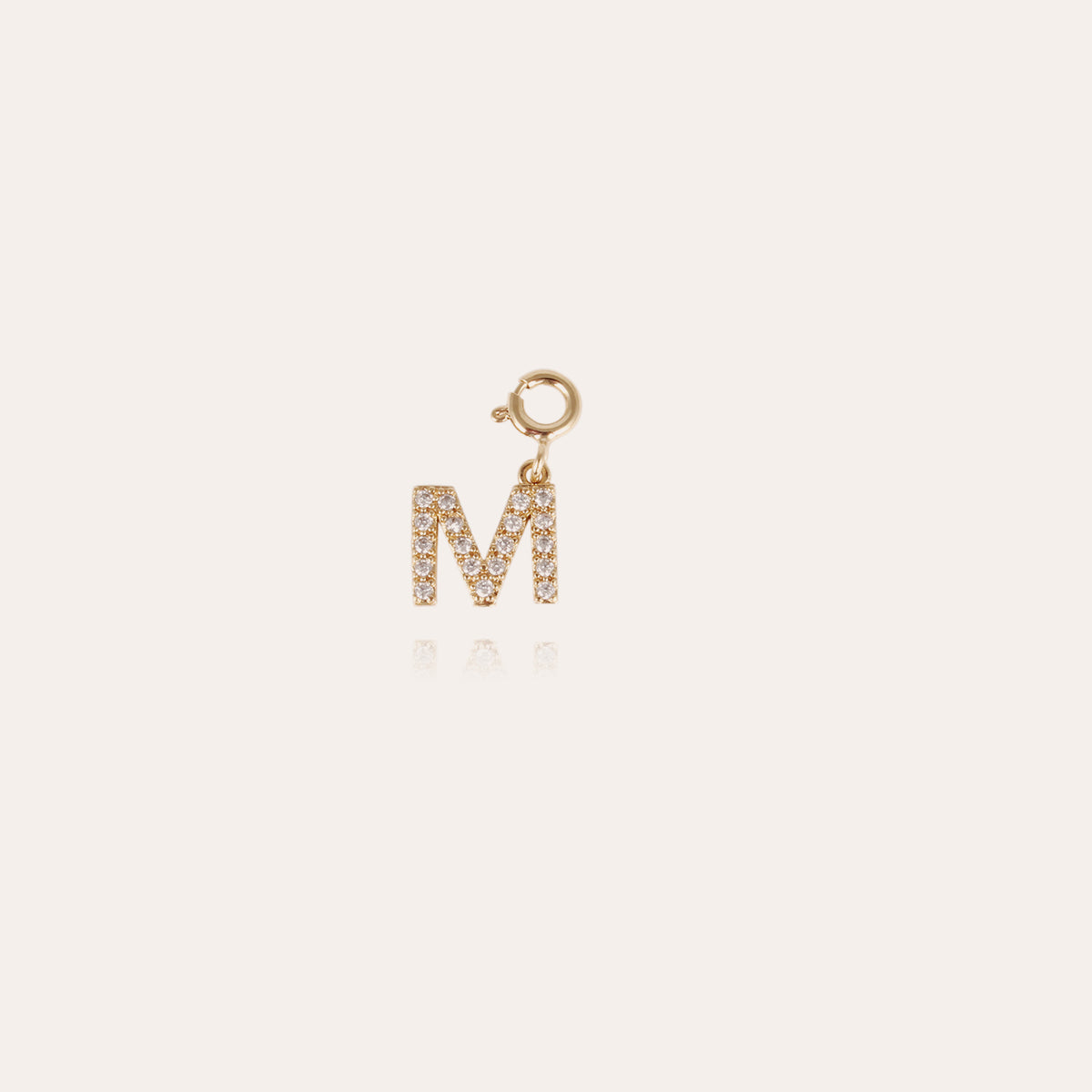 gas-bijoux-charms-pendentif-lettre-m-strass-dor-l-or-fin image 1