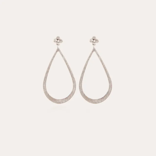 gas-bijoux-boucles-d-oreilles-bibi-mini-goutte-martel-e-la-main-finition-argent- image 1