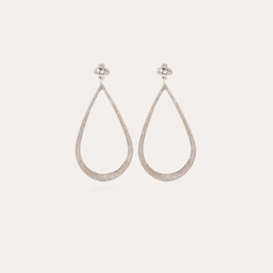 gas-bijoux-boucles-d-oreilles-bibi-mini-goutte-martel-e-la-main-finition-argent- image 1